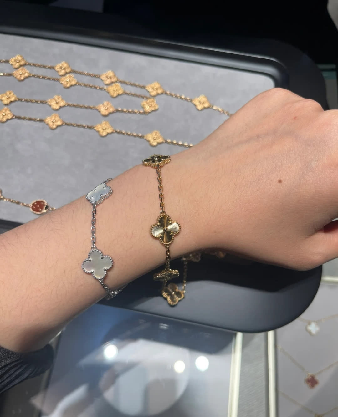 Van Cleef & Arpels Alhambra White Gold Bracelet